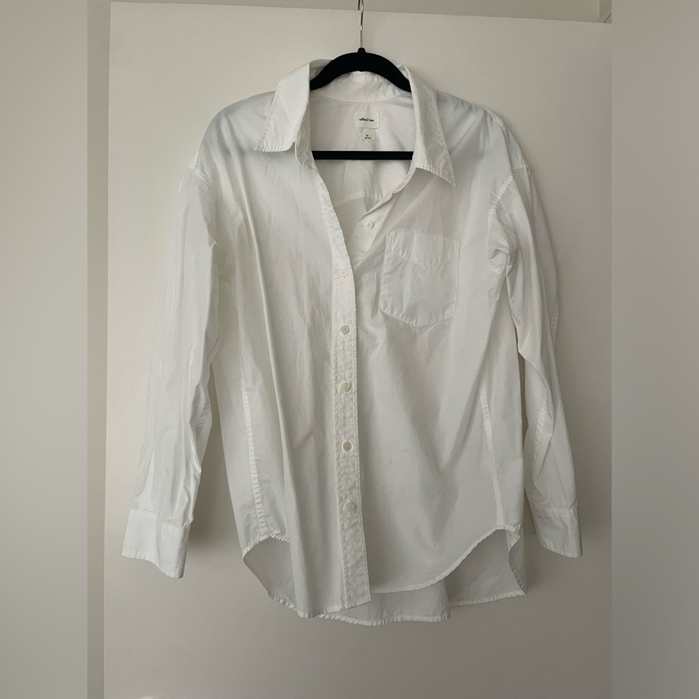Wilfred Free oversized classic white button down, size XS